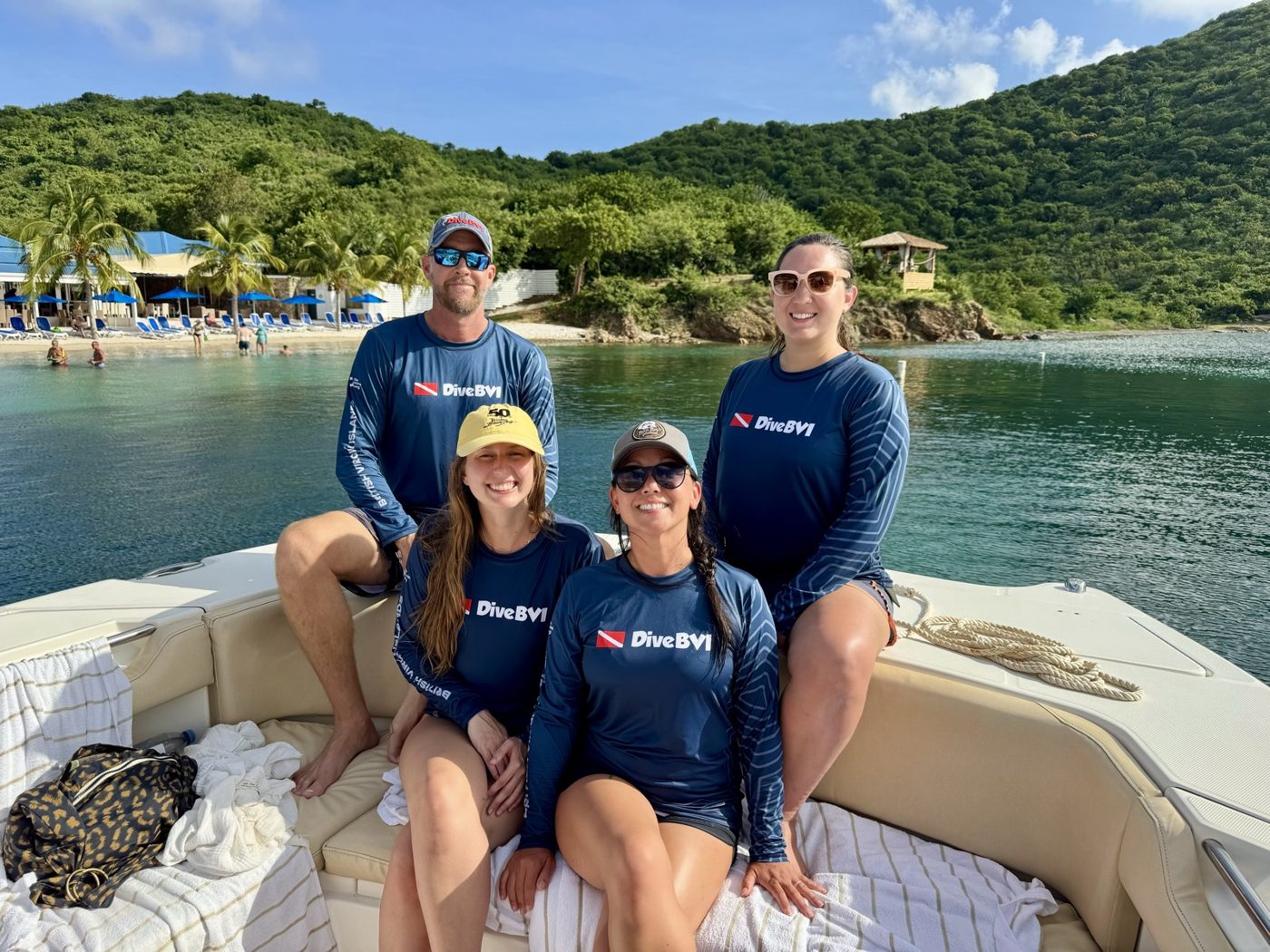 Dive BVI · British Virgin Islands team wearing custom rash guards by The Ocean Lung