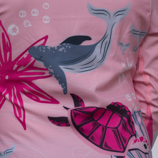 Rashguard De Baño Manga Larga Niña Bahía Rosada