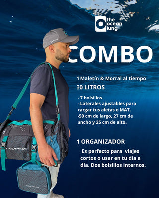 Maleta viajera Tiburón ballena + Organizador Tiburón ballena
