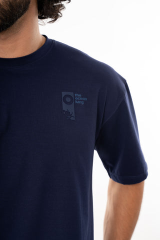 Camiseta Hombre Azul Pulpo