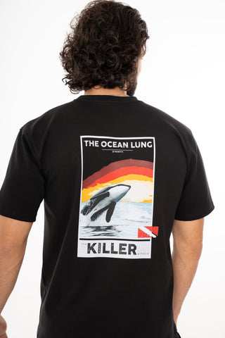 Camiseta Hombre Negra Orca