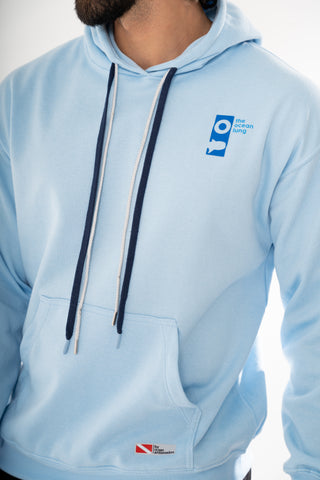 Hoodie Unisex azul Tiburón ballena