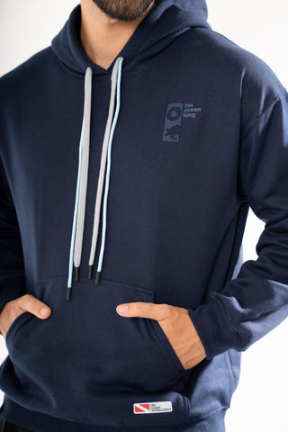 Hoodie Unisex Azul Tortuga