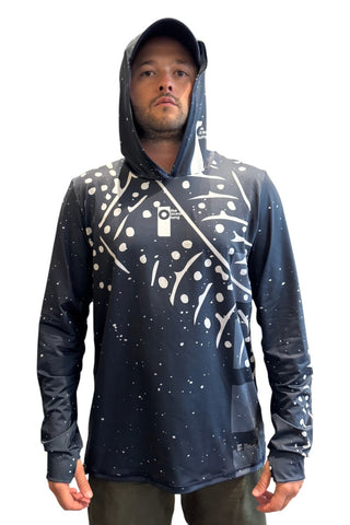 Jersey Capucha Tiburón Ballena Azúl Oscuro