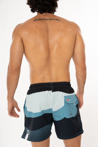 Pantaloneta Baño Hombre Verde Martillo