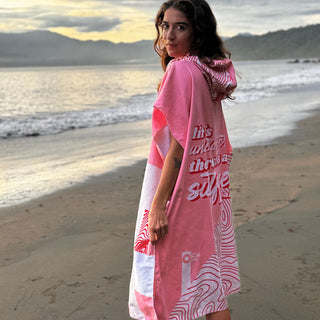 Poncho diver rosado - Unica talla