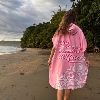 Poncho diver rosado - Unica talla