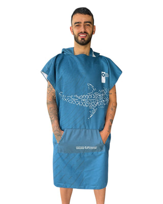 Poncho tiburón ballena -  Talla Única