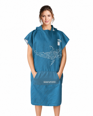 Poncho tiburón ballena -  Talla Única