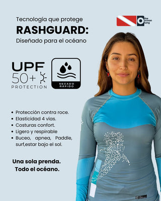 Rashguard Mujer tiburón ballena