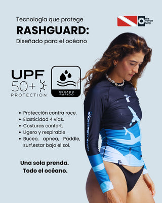 Rashguard Mujer Ballena Jorobada