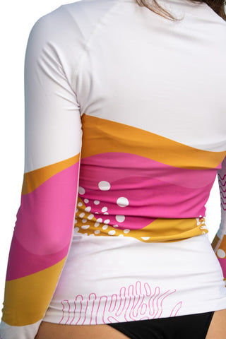 Rashguard Mujer Corales Blanco