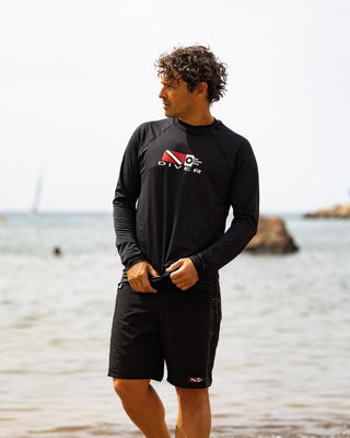 Rashguard Hombre Diver Negro