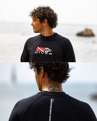 Rashguard Hombre Diver Negro