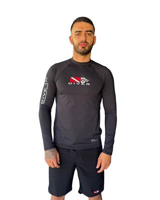 Rashguard Hombre Diver Negro