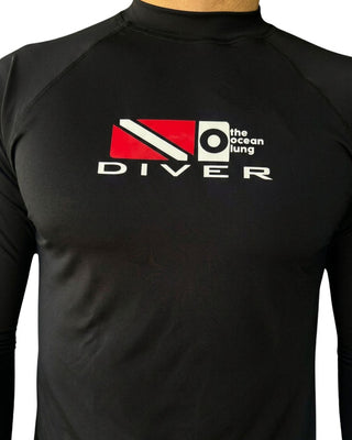Rashguard Hombre Diver Negro
