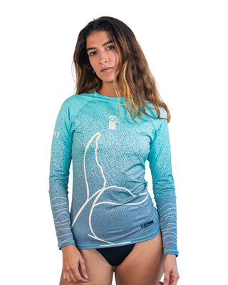 Rashguard mujer cola de ballena