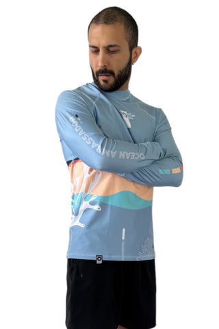 Rashguard Hombre corales
