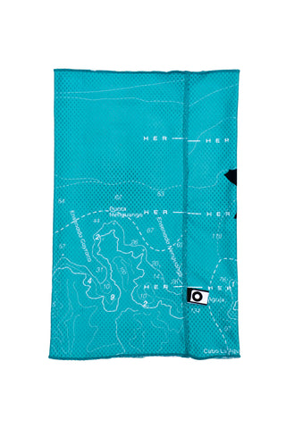 Cuellera buff Dive Like a Girl Aguamarina