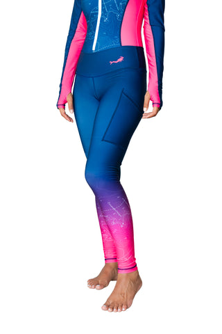 Leggings de Buceo Dive Like a Girl Azul Fucsia