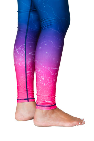 Leggings de Buceo Dive Like a Girl Azul Fucsia