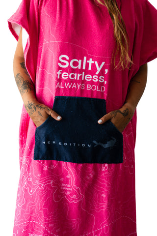 Poncho Dive Like a Girl Fucsia