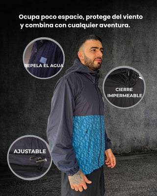 Chaqueta Unisex Tiburon Ballena azul