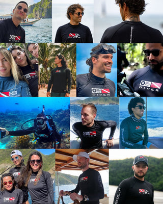 Rashguard Hombre Diver Negro